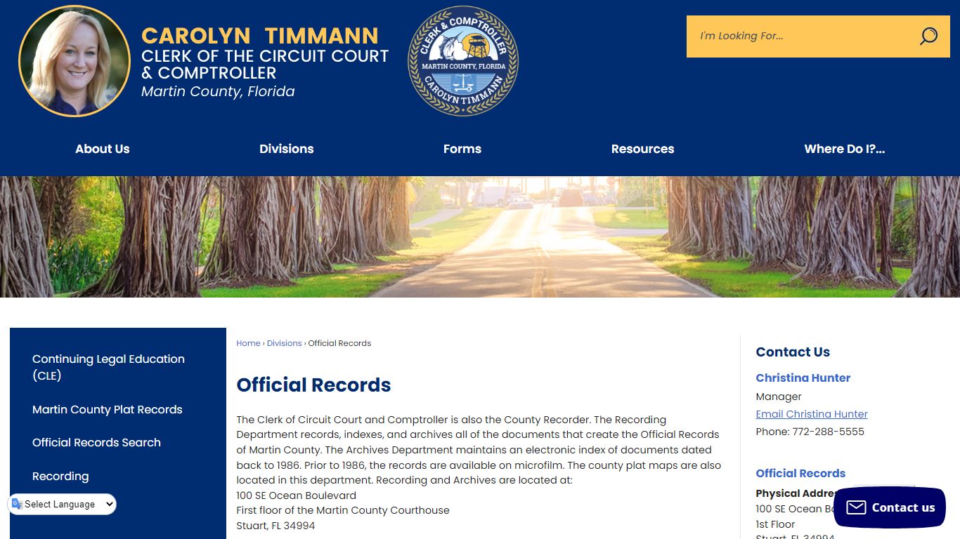 Official Records | Martin County Clerk