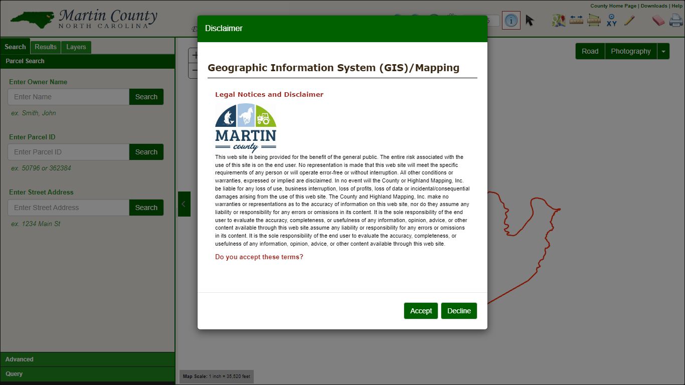 Martin County, North Carolina GIS